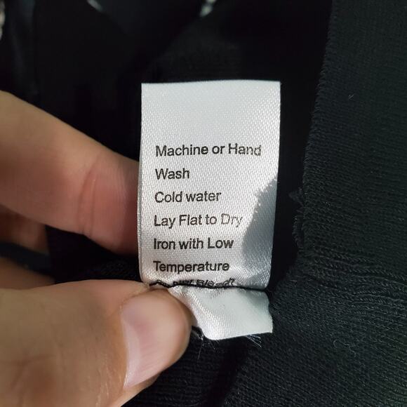 Ming Wang Womens Black Tailored Fit Contrast Trim Knit Blazer Jacket Size 2X - Picture 8 of 8